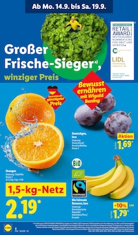 Bananen im aktuellen Lidl Prospekt (Bochum) Bananen im Lidl Prospekt "LIDL LOHNT SICH" mit 75 Seiten (Bochum)