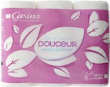 Papier toilette Douceur Blanc double épaisseur - CASINO dans le catalogue Casino Supermarchés