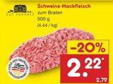 Schweine-Hackfleisch im Angebot bei Netto Marken-Discount in Bochum Schweine-Hackfleisch Angebote von Gut Ponholz bei Netto Marken-Discount Bochum für 2,22 €