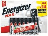 Lot de 14 piles max - Energizer dans le catalogue Super U