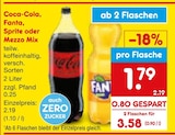 Aktuelles Coca-Cola, Fanta, Sprite oder Mezzo Mix Angebot bei Netto Marken-Discount in Gummersbach ab 1,79 €