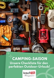 Aktueller kaufDA Magazin Prospekt mit Reisetasche, "Camping", Seite 1