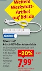 4-fach-USB-Steckdosenleiste von Silvercrest im aktuellen Lidl Prospekt