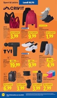 Promotion Sous-Vêtements Femme dans le prospectus Lidl, valable du 01/10/2026 au 07/10/2026 Promo Sous-Vêtements Femme dans le catalogue Lidl du moment à la page 52