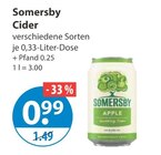 Cider im V-Markt Prospekt Cider von Somersby im aktuellen V-Markt Prospekt für 0,99 €