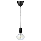 Lampenaufhängung +LED-Leuchtmittel schwarz/ellipsenförmig bunt Angebote von SUNNEBY / MOLNART bei IKEA Neumünster für 24,99 €