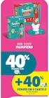 40% versés sur la Carte U sur tout PAMPERS à Hyper U dans Saint-Guiraud