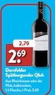 Dornfelder Spätburgunder QbA  im aktuellen ALDI SÜD Prospekt für 2,69 €