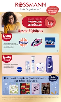 Aktueller Rossmann Maisach Prospekt Rossmann Maisach Prospekt "Online exklusive Angebote" mit 7 Seiten
