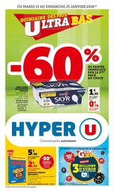 Promotion Alimentation dans le prospectus Hyper U, valable du 13/01/2026 au 25/01/2026 Promo Alimentation dans le catalogue Hyper U du moment à la page 1