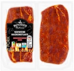 Schweine-Nackensteaks im REWE Prospekt Schweine-Nackensteaks von Butcher’s Barbecue im aktuellen REWE Prospekt für 4,44 €