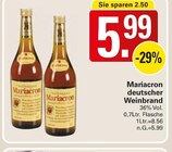 Deutscher Weinbrand Angebote von Mariacron bei WEZ Löhne für 5,99 €