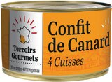 Confit de Canard 4 Cuisses - TERROIRS GOURMETS - Intermarché Hyper à Mérignac Confit de Canard 4 Cuisses - TERROIRS GOURMETS en promo chez Intermarché Hyper Mérignac à 12,90 €