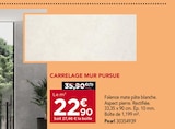 Gedimat La Roche-Blanche - Promo Carrelage Mur Pursue Promo Carrelage Mur Pursue à 22,90 € dans le catalogue Gedimat à La Roche-Blanche