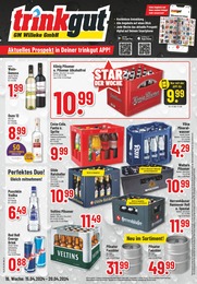 Aktueller Trinkgut Getränkemärkte Prospekt für Neustadt: Aktuelle Angebote mit 6} Seiten, 15.04.2024 - 20.04.2024