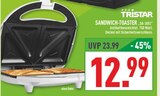 SANDWICH-TOASTER "SA-3052" im Angebot bei Marktkauf in Coesfeld SANDWICH-TOASTER "SA-3052" Angebote von TRISTAR bei Marktkauf Coesfeld für 12,99 €
