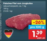 Aktuelles Falsches Filet vom Jungbullen Angebot bei Netto Marken-Discount in Braunschweig ab 1,39 €