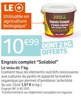 Engrais complet - Solabiol en promo chez Jardiland Carcassonne à 10,99 €