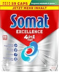 Spülmaschinen-Caps Excellence 4in1 im Angebot bei dm-drogerie markt in Fürth Spülmaschinen-Caps Excellence 4in1 Angebote von Somat bei dm-drogerie markt Fürth für 9,95 €