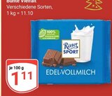 Edel-Vollmilch im Angebot bei GLOBUS in Castrop-Rauxel Edel-Vollmilch Angebote von Ritter Sport bei GLOBUS Castrop-Rauxel für 1,11 €
