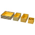Box 4er-Set gemustert/bunt Angebote von LYSMASK bei IKEA Dortmund für 5,99 €