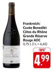 Cuvée Benedikt Côtes du Rhône Grande Réserve Rouge AOC im Angebot bei E center in Villingen-Schwenningen Cuvée Benedikt Côtes du Rhône Grande Réserve Rouge AOC Angebote bei E center Villingen-Schwenningen für 4,99 €