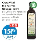 Bio natives Olivenöl extra von Creta Vital im aktuellen V-Markt Prospekt für 15,99 €