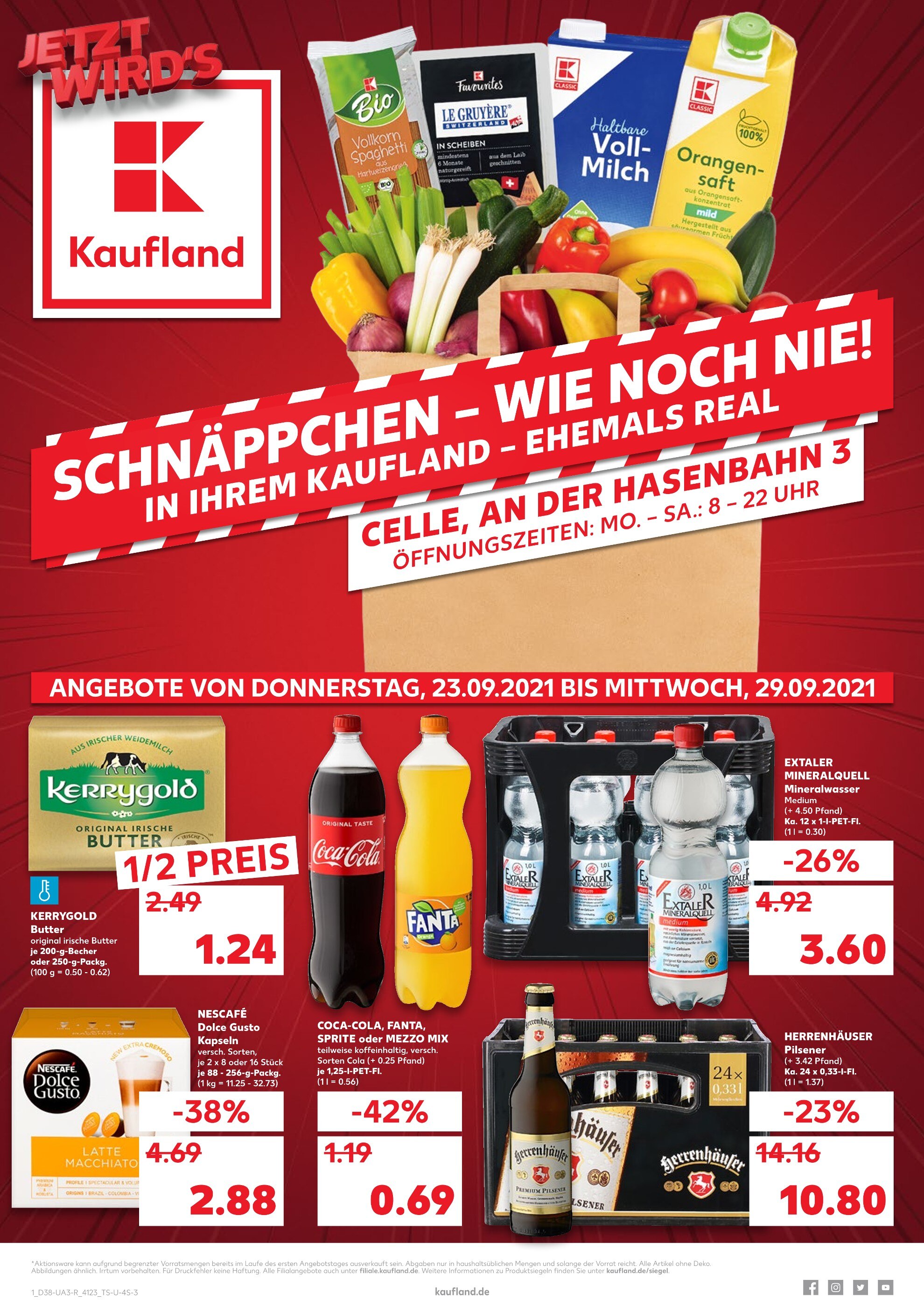 Kaufland Prospekt für Lohheide, gemfr. Bezirk mit 44 Seiten Kaufland Prospekt für Lohheide, gemfr. Bezirk: "SPAREN WIE NOCH NIE!", 44 Seiten, 23.09.2021 - 29.09.2021