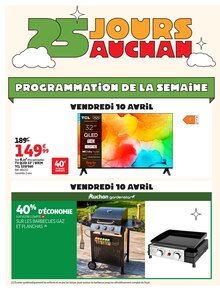 Catalogue Auchan Hypermarché à Valence cette semaine, valable du 08/04/2026 au 19/04/2026 Prospectus Auchan Hypermarché à Valence, "25 JOURS AUCHAN", 34 pages de promos valables du 08/04/2026 au 19/04/2026