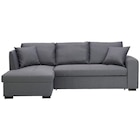 Aktuelles ECKSOFA inkl.Funktionen Grau Webstoff Zierkissen, Rückenkissen, Bettkasten, Schlaffunktion Angebot bei XXXLutz Möbelhäuser in Hildesheim ab 579,00 €