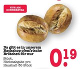 Aktuelles Ofenfrische Brötchen Angebot bei E center in Mainz ab 0,19 €