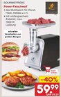 Power-Fleischwolf Angebote von GOURMETmaxx bei Netto Marken-Discount Fulda für 59,99 €