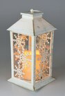 Lanterne avec bougie lumineuse en promo chez Bazarland Lanterne avec bougie lumineuse dans le catalogue Bazarland