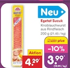 Sucuk im Netto Marken-Discount Prospekt Sucuk von Egetat im aktuellen Netto Marken-Discount Prospekt für 3,99 €