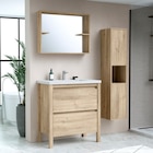 Meuble l.80cm effet bois fonce authentik en promo chez Brico Dépôt Meuble l.80cm effet bois fonce authentik dans le catalogue Brico Dépôt