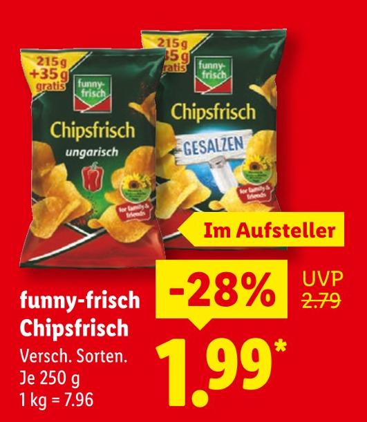 Chipsfrisch gesalzen