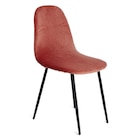 Housse de chaise velours extensible terracotta L45xP40xH45cm en promo chez Gifi Marseille à 2,44 €