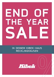 Aktueller Kibek Möbel & Einrichtung Prospekt in Dorsten und Umgebung, "END OF THE YEAR SALE" mit 18 Seiten, 26.12.2025 - 31.12.2025