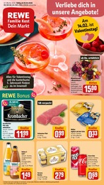 Aktueller REWE Prospekt, "Dein Markt", mit Angeboten der Woche, gültig von 09.02.2026 bis 09.02.2026