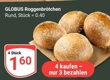 Aktuelles Roggenbrötchen Angebot bei GLOBUS in Krefeld ab 1,60 €