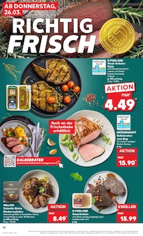 Rinderrouladen im Kaufland Prospekt "KNÜLLER" mit 80 Seiten (Leipzig)