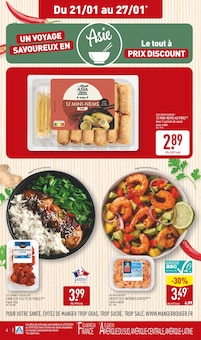 Promo Crevettes cuites dans le catalogue Aldi du moment à la page 7