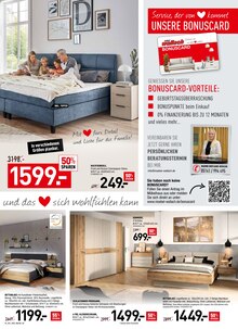 Bett im Möbel Wallach Prospekt "19% MEHRWERTSTEUER GESCHENKT!" mit 12 Seiten (Hildesheim)