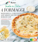 PIZZA 4 FROMAGGI CUITE AU FEU DE BOIS SURGELÉE AUCHAN - AUCHAN en promo chez Auchan Hypermarché Dunkerque à 7,98 €