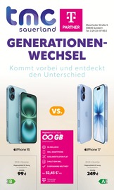 Aktueller TMC Sauerland GmbH Prospekt mit Apple, "GENERATIONEN-WECHSEL", Seite 1
