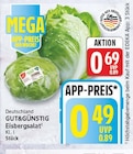 Eisbergsalat von GUT&GÜNSTIG für 0,49 € bei EDEKA im Angebot Eisbergsalat von GUT&GÜNSTIG im aktuellen EDEKA Prospekt