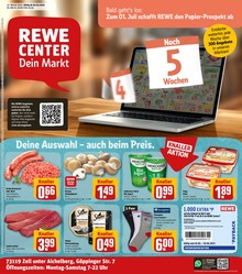 REWE Prospekt "Dein Markt" für Erlenwasen, 27 Seiten, 30.05.2023 - 03.06.2023