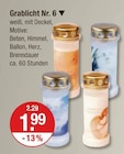 Grabkerze im V-Markt Prospekt Grablicht Nr. 6 im aktuellen V-Markt Prospekt für 1,99 €
