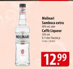 Molinari Sambuca extra oder Caffè Liqueur Angebote bei famila Nordost Kiel für 12,99 €