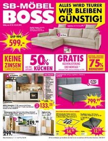 Boxspringbett Angebot im aktuellen SB Möbel Boss Prospekt auf Seite 1